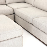 Colt 3-Piece Sectional w/ Ottoman, Aldred Silver-Furniture - Sofas-High Fashion Home