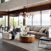 Hudson Round Coffee Table, Natural Yukas-Furniture - Accent Tables-High Fashion Home