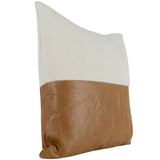 Canyon Pillow, Ivory/Chestnut-High Fashion Home