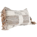 Farah Lumbar Pillow, Natural/Ivory-Accessories-High Fashion Home