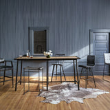 Lewis Windsor Bar Stool, Black Oak-Furniture - Dining-High Fashion Home