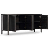 Veta Sideboard, Black Cane-Furniture - Storage-High Fashion Home