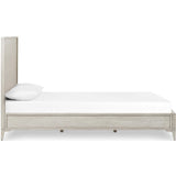 Viggo Bed, Vintage White-Furniture - Bedroom-High Fashion Home