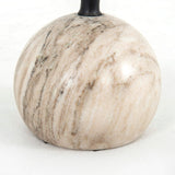 Viola Accent Table, Antique White Marble by Four Hands