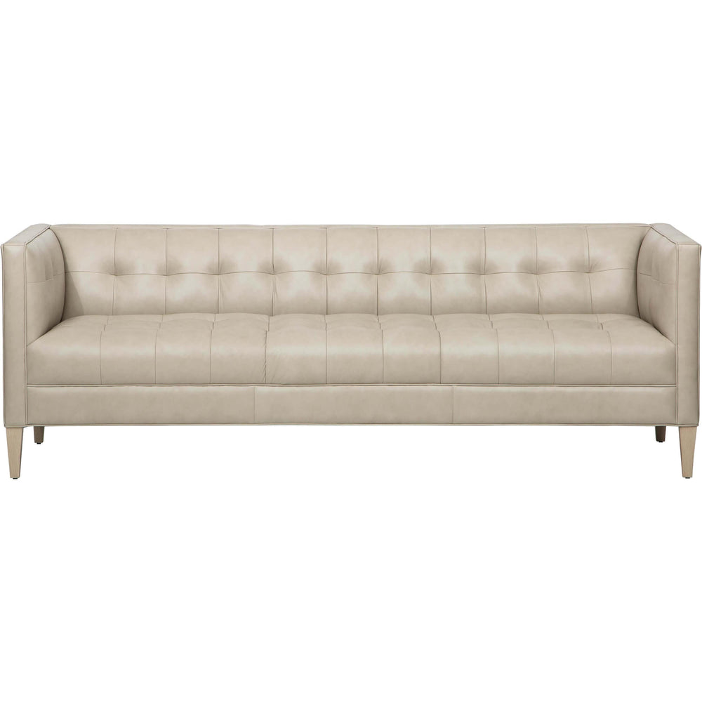 Wells Leather Sofa, Lil Biscuit-Furniture - Sofas-High Fashion Home