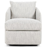 Whittaker Swivel Chair, Merino Cotton-Furniture - Chairs-High Fashion Home