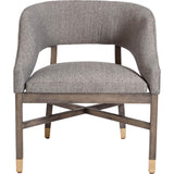 Wyatt Dining Chair, Modern Tweed - Furniture - Dining - High Fashion Home