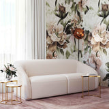 Yara Pleated Sofa, Cream - Furniture - Sofas - High Fashion Home
