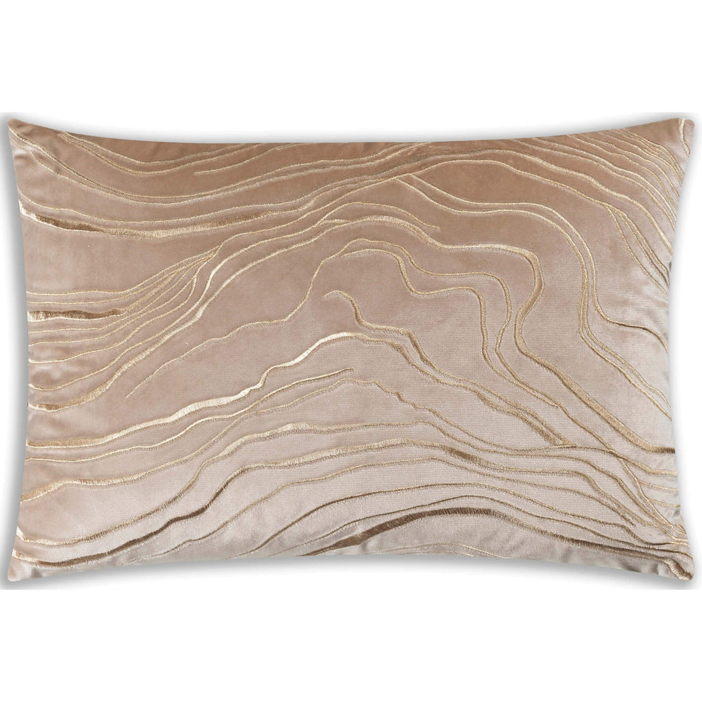 Cloud 9 Zeta Lumbar Pillow, Gold - Accessories - High Fashion Home