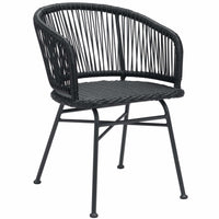 Zaragoza Outdoor Dining Chair, Black, Set of 2-Furniture - Dining-High Fashion Home
