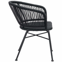 Zaragoza Outdoor Dining Chair, Black, Set of 2-Furniture - Dining-High Fashion Home