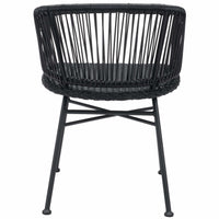Zaragoza Outdoor Dining Chair, Black, Set of 2-Furniture - Dining-High Fashion Home