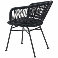 Zaragoza Outdoor Dining Chair, Black, Set of 2-Furniture - Dining-High Fashion Home