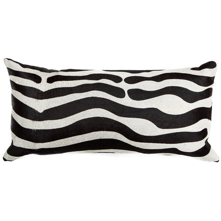 Zebra on White Hide Lumbar Pillow – High Fashion Home Zebra on White Hide Lumbar Pillow – High Fashion Home