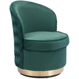Zelda Chair, Green-Furniture - Chairs-High Fashion Home