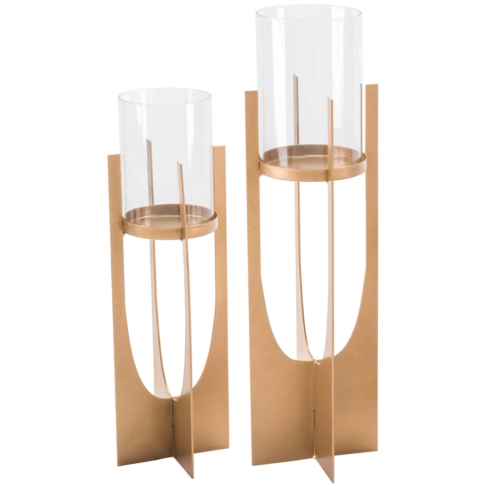Equis Candleholder, Gold - Accessories - High Fashion Home