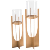 Equis Candleholder, Gold - Accessories - High Fashion Home