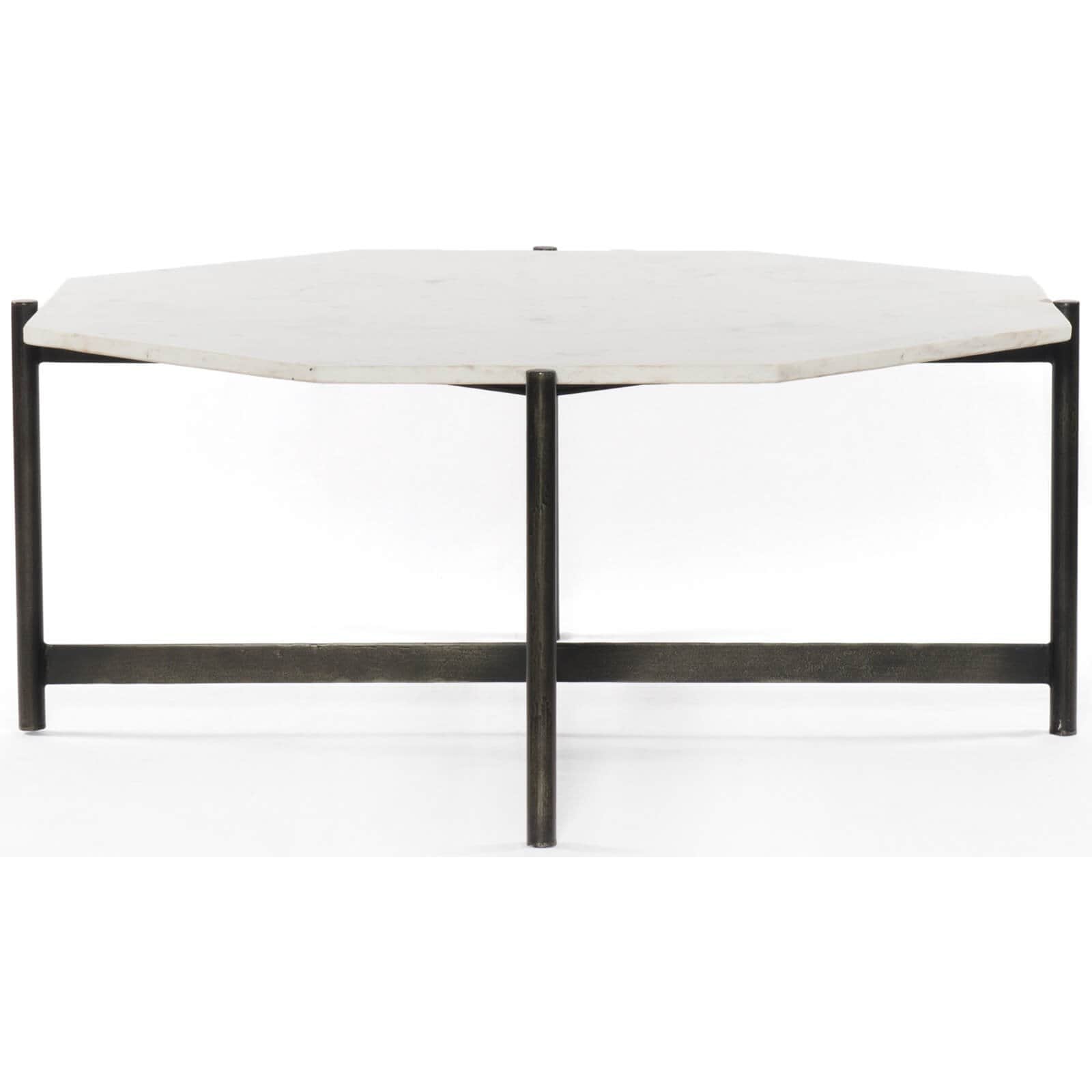 Adair Coffee Table, Hammered Grey High Fashion Home