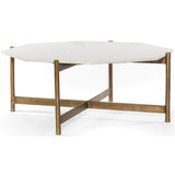 Adair Coffee Table, Raw Brass - Modern Furniture - Coffee Tables - High Fashion Home