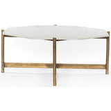 Adair Coffee Table, Raw Brass - Modern Furniture - Coffee Tables - High Fashion Home