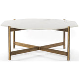 Adair Coffee Table, Raw Brass - Modern Furniture - Coffee Tables - High Fashion Home