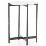 Adair Side Table, Hammered Grey - Furniture - Accent Tables - High Fashion Home