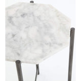 Adair Side Table, Hammered Grey - Furniture - Accent Tables - High Fashion Home