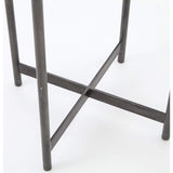 Adair Side Table, Hammered Grey - Furniture - Accent Tables - High Fashion Home