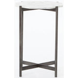 Adair Side Table, Hammered Grey - Furniture - Accent Tables - High Fashion Home