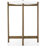 Adair Side Table, Raw Brass - Furniture - Accent Tables - High Fashion Home