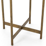 Adair Side Table, Raw Brass - Furniture - Accent Tables - High Fashion Home