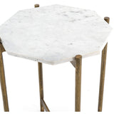 Adair Side Table, Raw Brass - Furniture - Accent Tables - High Fashion Home