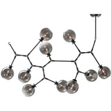 Atom 10 Light Pendant, Grey - Lighting - High Fashion Home