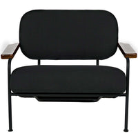 Zeus Chair w/ Black Fabric-High Fashion Home