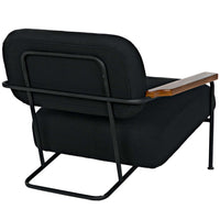 Zeus Chair w/ Black Fabric-High Fashion Home