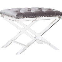 Allura Bench, Light Grey - Furniture - Chairs - Ottomans