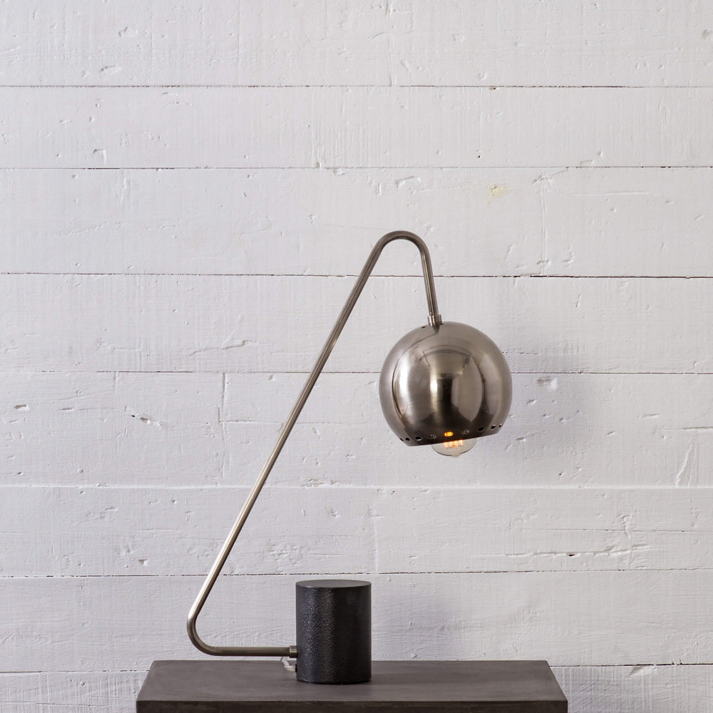 Alton Desk Lamp, Antique Pewter - Lighting - High Fashion Home