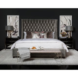 Hollywood Black Nickel Metal Chest, Medium - Furniture - Bedroom - High Fashion Home