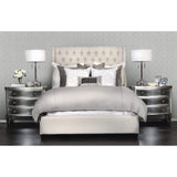 Amelia Tall Bed, Duet Natural - Modern Furniture - Beds - High Fashion Home