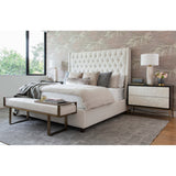 Amelia Tall Bed, Nomad Snow - Modern Furniture - Beds - High Fashion Home