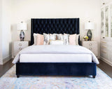 Amelia Tall Bed, Brussels Midnight - Modern Furniture - Beds - High Fashion Home