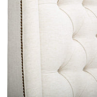 Amelia Tall Bed, Nomad Snow - Modern Furniture - Beds - High Fashion Home