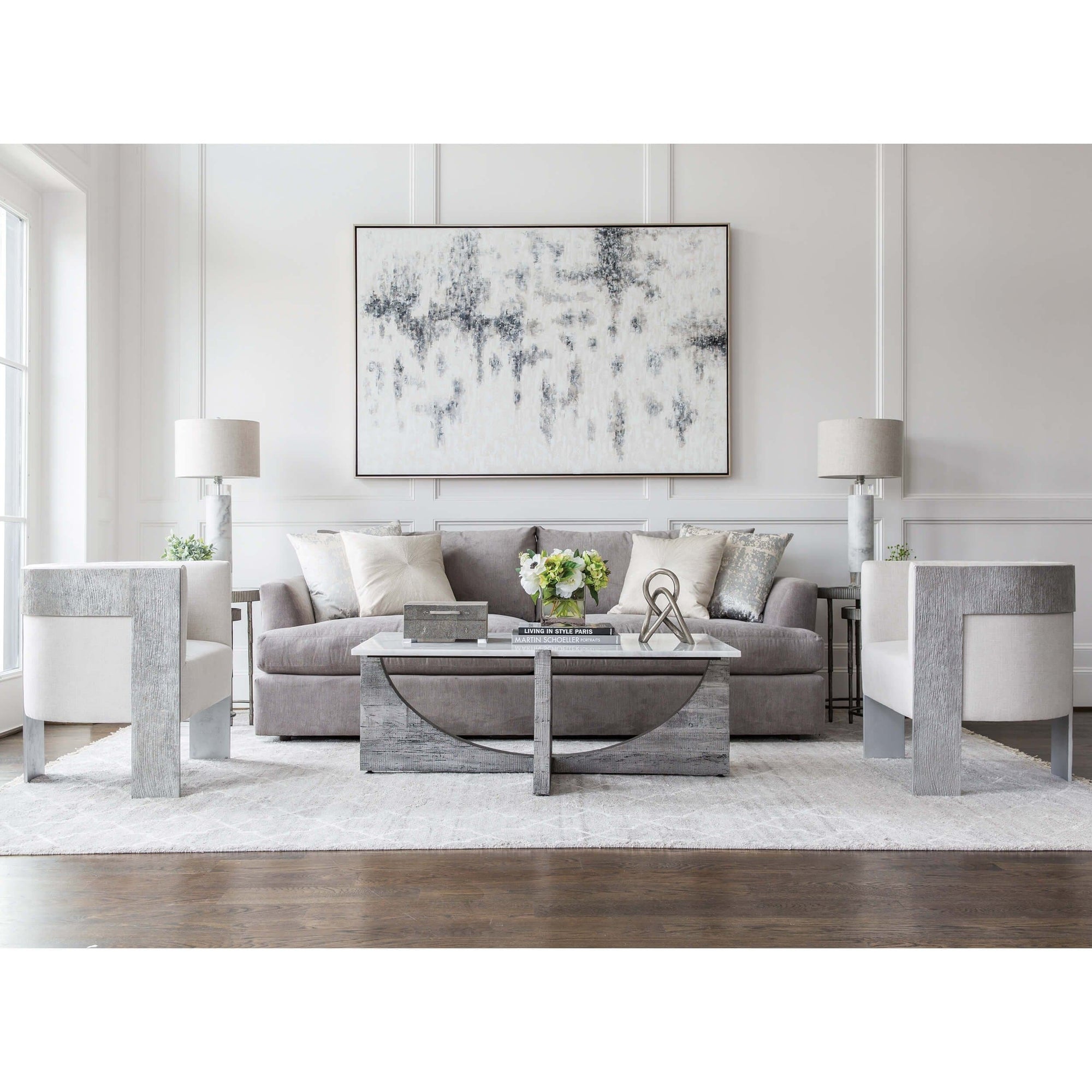 Accent Nesting Tables, Silver, Set of 2 High Fashion Home