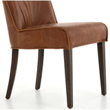 Aria Leather Dining Chair, Sienna Chestnut - Furniture - Dining - High Fashion Home