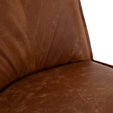 Aria Leather Dining Chair, Sienna Chestnut - Furniture - Dining - High Fashion Home