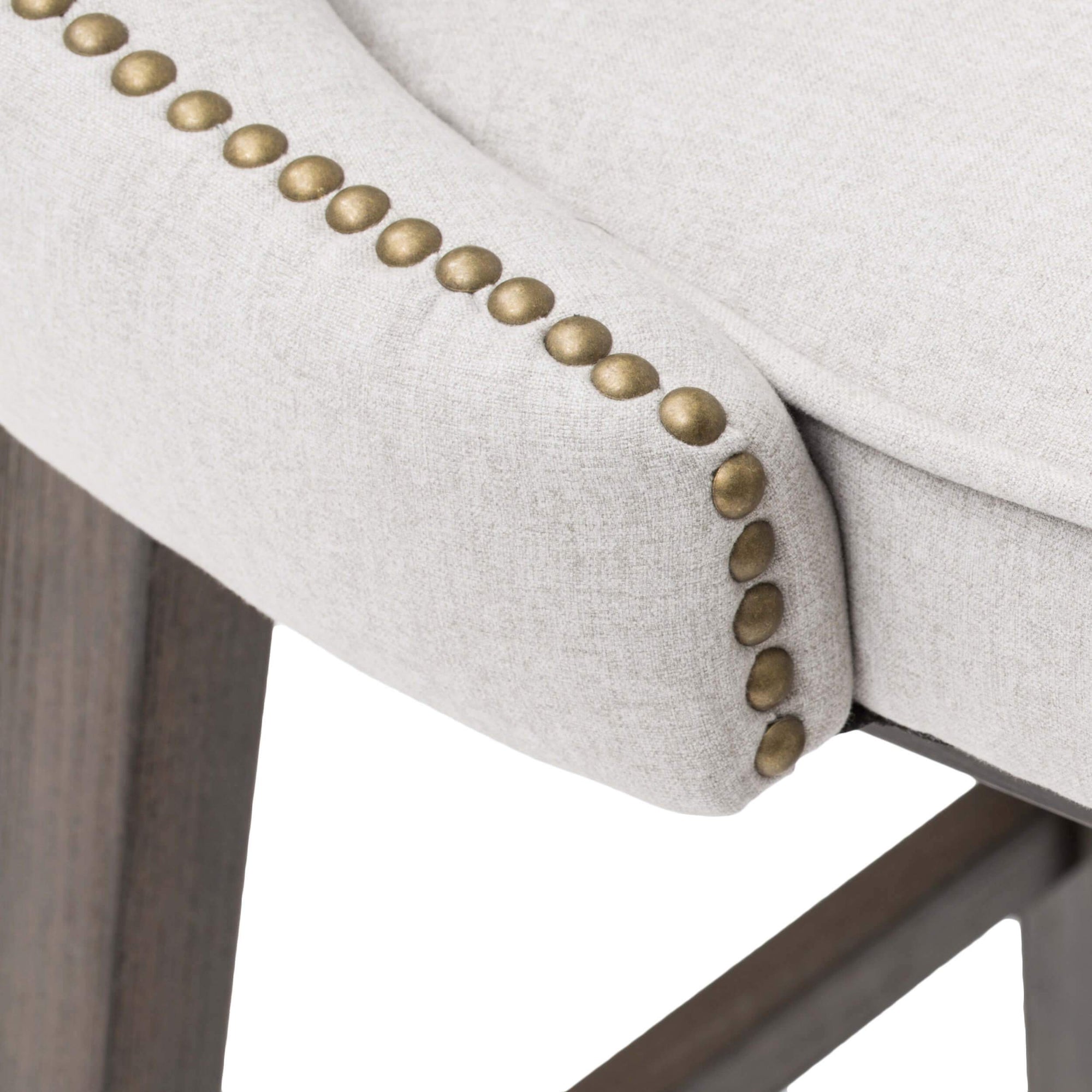 Ariana Swivel Counter Stool Light Grey High Fashion Home