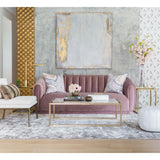 Arno Sofa, Blush - Modern Furniture - Sofas - High Fashion Home