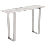 Atlas Console Table, Silver - Furniture - Accent Tables - High Fashion Home