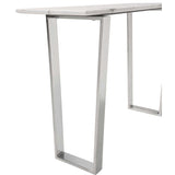 Atlas Console Table, Silver - Furniture - Accent Tables - High Fashion Home