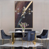 Atlas Dining Table, Gold - Modern Furniture - Dining Table - High Fashion Home